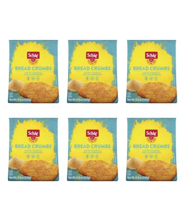 Schar - Bread Crumbs - Certified Gluten Free - No GMO's, Wheat, Lactose or Perservatives - (8.8 oz) 6 Pack 8.8 Ounce (Pack of 6)