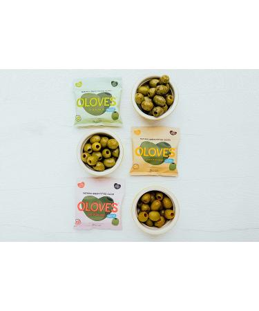 OLOVES Natural Whole Pitted Olives Variety Pack - Basil & Garlic, Chili & Oregano, Lemon & Rosemary | Vegan, Kosher, Gluten Free, Keto Friendly Healthy Snacks - 1.1 Ounce (Pack of 24) | 24-Pack Assorted Flavors - Buy Online on SooperMarket.com