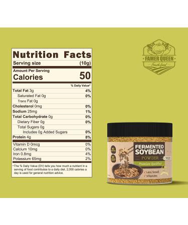 6oz Korean Cheonggukjang Powder - Nattokinase Source | Vegan Natto Powder with Vitamin K2 | Less Smell | Fermented Soybean Powder - Buy Online on SooperMarket.com
