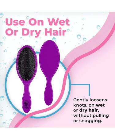 Buy Wet Brush Original Detangler Brush - Purple | Tangle-Free Hair Solution - Buy Online on SooperMarket.com