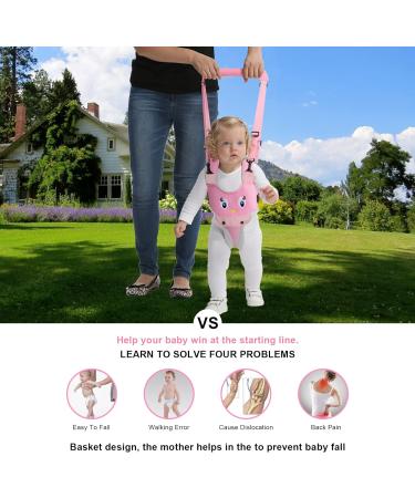 IULONEE Baby Walking Harness | Mesh Pink Toddler Helper Belt for 7-24 Month Babies - Buy Online on SooperMarket.com