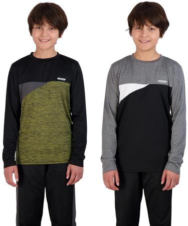 Hind Boys 4-Piece Active Long Sleeve Quick Dry T-Shirt and Jogger Set - Black, Size 10 - Buy Online on SooperMarket.com