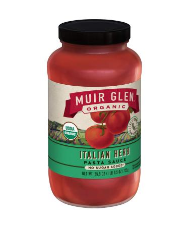 Muir Glen, Organic Italian Herb Pasta Sauce, 25.5 oz (Pack of 12) ITALIAN HERB 25.5 Ounce, Pack of 12