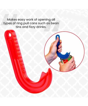 SUL Ring Pull Can Opener Designed for Weak Hands Weak Grip or Limited Dexterity Arthritis Elderly Children and Anyone with Low Strength Makes Easy Work of Opening Cans jar (Red) - Buy Online on SooperMarket.com