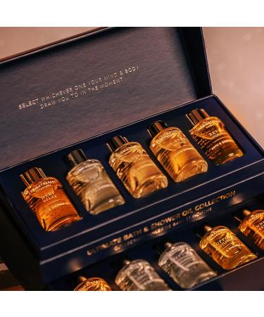 Aromatherapy Associates Ultimate Wellbeing Bath & Shower Oil Set - 10 Premium Oils in Decorative Gift Box - Buy Online on SooperMarket.com