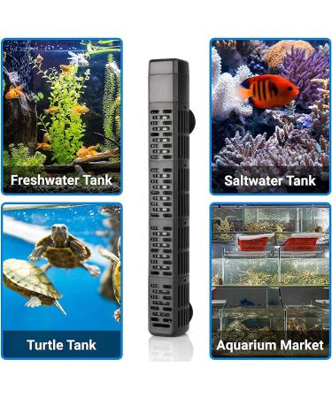 Hitauing Aquarium Heater 500W - Over Temperature Protection Auto Shutdown for Fresh & Saltwater (300-500L) - 50W/100W/300W Options Available - Buy Online on SooperMarket.com