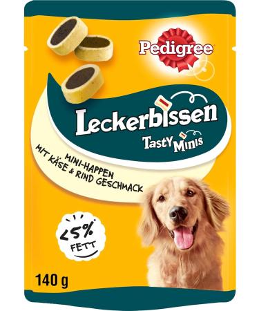 Shop Pedigree Mini Bite Dog Snacks - 6 Pack of Beef & Cheese Biscuits for Training | 840g Delicious Treats - Buy Online on SooperMarket.com