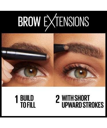 Maybelline New York Brow Extensions Fiber Pomade Crayon Eyebrow Makeup  Soft Brown  1 Count 255 SOFT BROWN - Buy Online on SooperMarket.com