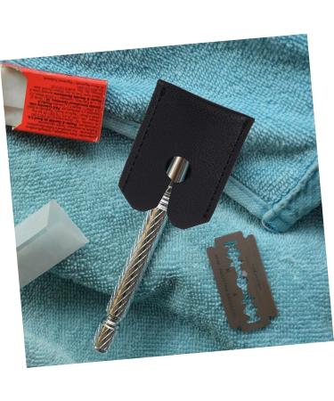 Mikinona Protective Cover for Razor - 2-Piece Shaver Shell Storage & Safety Case | Synthetic Leather Shaving Head Gear - Buy Online on SooperMarket.com