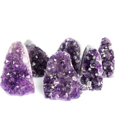 Deep Purple Amethyst Cluster (250-350g) - Polished Geode Quartz Crystal for Spiritual Healing and Home Decor - Buy Online on SooperMarket.com