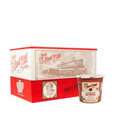 Bob's Red Mill Gluten Free Oatmeal Cup, Brown Sugar & Maple, 2.15-ounce (Pack of 12) Brown Sugar & Maple 2.15 Ounce (Pack of 12)