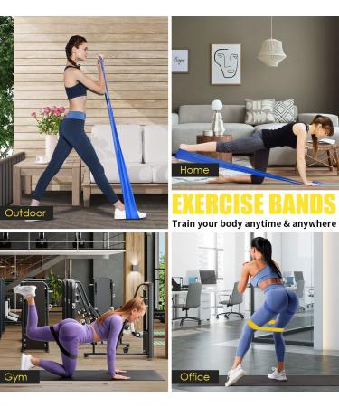 8 Level Resistance Bands Set for Effective Workouts - Booty Bands Included - Buy Online on SooperMarket.com
