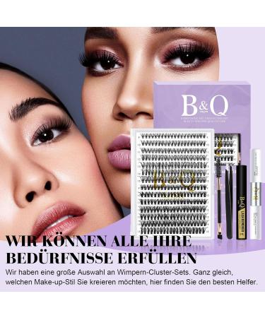 Premium Lash Extension Set B & Q - 280 PCs 0.07C Mix Eyelash Extensions for Beginners Complete Kit with Glue & Remover - Buy Online on SooperMarket.com