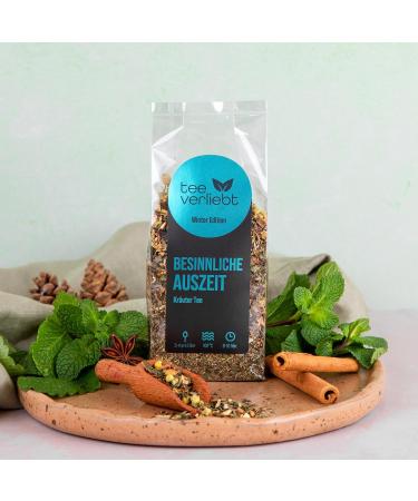 Teeverliebt Winter Edition Contemplative Break Herbal Tea 90 g Loose Herbal Tea Delicious Tea Mix Ideal as a Gift for Christmas - Buy Online on SooperMarket.com
