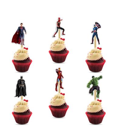 Seyal Suprhero Cupcake Topper