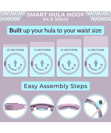 Swiss Activa+ Infinity Hoop Smart Weighted Hula Hoop | Exercise Equipment for Women | S4.S Purple Blue - Buy Online on SooperMarket.com
