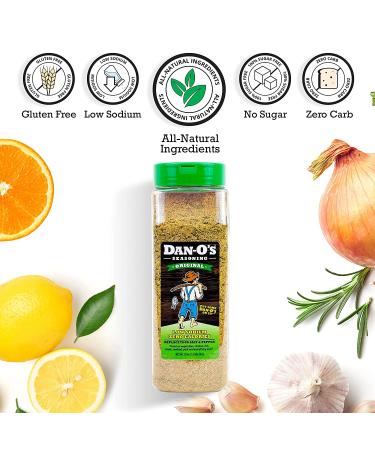 Dan-O's Original Seasoning - All Natural, Sugar Free, Keto Friendly - All Purpose Vegetable and Meat Seasoning - Low Sodium Cooking Spices - 20 oz - Buy Online on SooperMarket.com