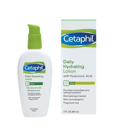 Cetaphil Daily Hydrating Lotion with Hyaluronic Acid  3 Fluid Ounce