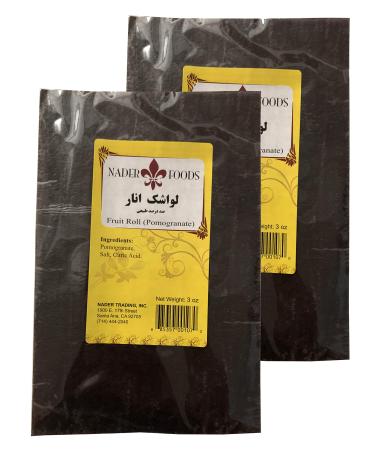 Nader Fruit Roll, 3 oz ( 100% Natural) (Pomegranate)