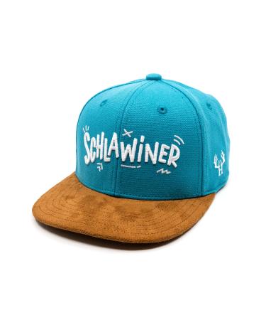 Hand and Fire Snapback Cap Kids Schlawiner Light Blue