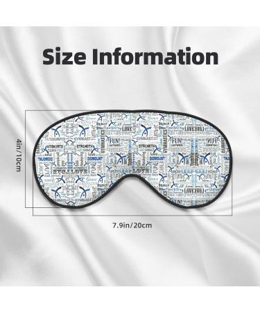 Shop Gymnastics Blue Soft Sleep Eye Mask - Breathable Eye Patch for Women | Perfect Travel & Relaxation Accessory - Buy Online on SooperMarket.com