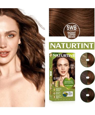 Naturtint Permanent Hair Colour Gel 5WB Radiant Copper Brown Plant Enriched Ammonia Free Long Lasting Grey Coverage and Radiant Colour Nourishment and Protection - Buy Online on SooperMarket.com