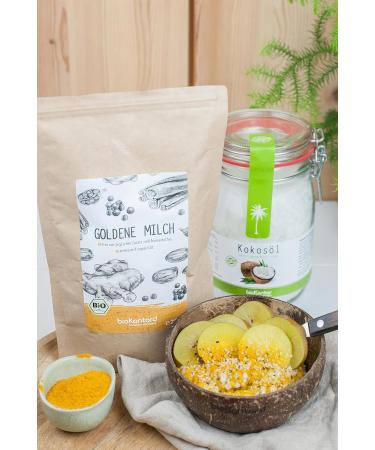 Golden Milk Powder ORGANIC 250g - Sugar-Free Turmeric Latte Mix | bioKontor - Buy Online on SooperMarket.com