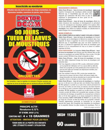 Doktor Doom 90-Day Larva Killer Mosquito/Insect Briquets/Dunks 4-pk - Buy Online on SooperMarket.com