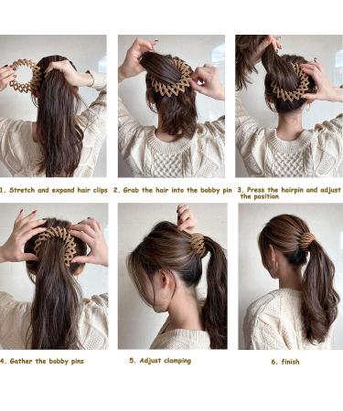 7PCS Bird Nest Magic Hair Clip Set - Zabernim Hair Holder for Thin Hair - Buy Online on SooperMarket.com