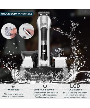 Buy Hatteker 5-in-1 Beard Trimmer Kit for Men - Cordless, USB Rechargeable, Waterproof Hair Clipper & Groomer - Buy Online on SooperMarket.com