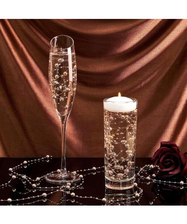 24 Pcs Rose Gold Artificial Pearl String for Vases & Centerpieces - Wedding & Christmas Party Decor - Buy Online on SooperMarket.com