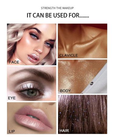 Reddhoon Body Glitter Highlighter Stick - High Gloss Shine for Face, Body, and Hair (02 White) - Buy Online on SooperMarket.com