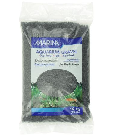 Marina Decorative Aquarium Gravel 10 Kg Black 10 kg (Pack of 1)