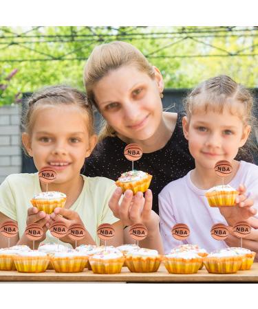 Rsstarxi 30 Pack Basketball Cupcake Toppers Resin Figurine Basketball Cupcake Food Desserts Decorations for Basketball Theme Baby Shower Kids Boy Girls Birthday Party Cake Decoration - Buy Online on SooperMarket.com