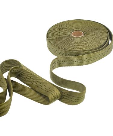 GM CLIMBING 1 Nylon Tubular Webbing Tape - UIAA Certified, 4000lb Heavy Duty for Climbing & Rescue - Olive, 10 Yards - Buy Online on SooperMarket.com