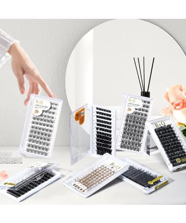 Buy BQ Individual Eyelashes B05 - 72 Cluster Colored & At-Home DIY Eyelash Extensions (B01 B09) | High Quality Single Lashes D-8-16 Mix - Buy Online on SooperMarket.com