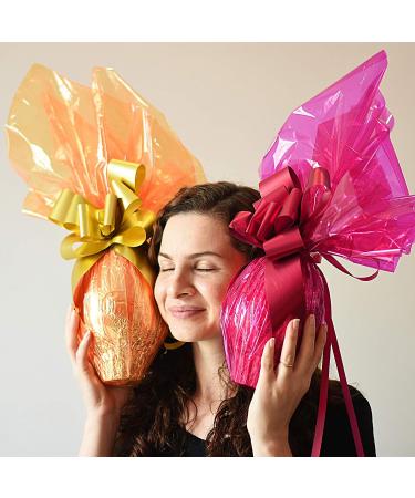 Easter Pink Cellophane Wrap Roll  Translucent Pink Cellophane Wrapping Paper  16 Inch Width x 100 Ft Long Colored Cellophane Rolls for Gift Baskets  DIY Arts Crafts Decoration and More - Buy Online on SooperMarket.com
