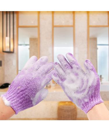 12 Pairs Double Sided Exfoliating Gloves | Body Scrubber Scrubbing Mitts for Shower | Dead Skin Cell Remover | 12 Colors - Buy Online on SooperMarket.com