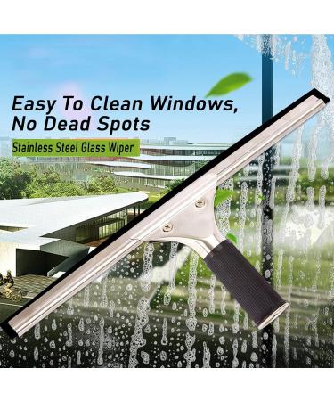 Window Cleaning Brush Equipment Water Fed Telescopic Brush/Brush and Squeegee/Extendable Water Fed Pole Set Scrubbing Brush 55cm Brush Head 8M/27FT - Buy Online on SooperMarket.com