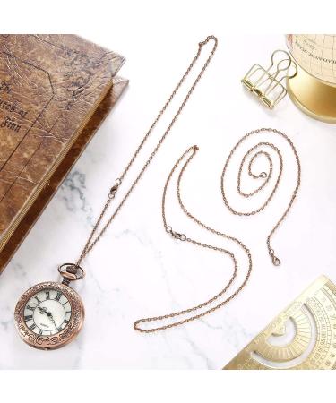 24 Pack Antique Red Copper Twisted Link Chain Necklace for Jewelry Making - 20 Inch - Buy Online on SooperMarket.com