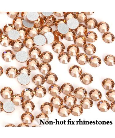 Yhmq 2160pcs Rhinestones & Nail Crystals - Champagne SS20 (4.6 & 4.8mm) for Glamorous Nail Art | International Shipping Available - Buy Online on SooperMarket.com