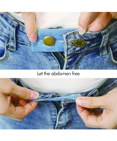 16PCS Jean Button Waistband Extenders - Elastic Trouser Pant Extender Set - Buy Online on SooperMarket.com