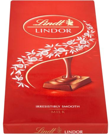 Lindt - Lindor - Milk Bar - 100g (Pack of 10) - Buy Online on SooperMarket.com