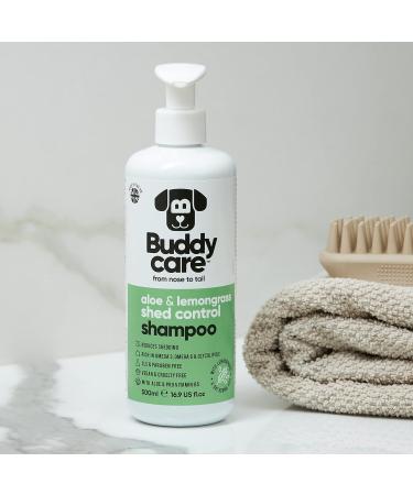 Buy BuddyCare Fell Care Shampoo for Dogs Aloe Vera & Pro-Vitamin B5 Hair Loss Control | 500ml x 3 International Shipping Available - Buy Online on SooperMarket.com