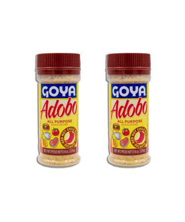 2-Pack 16oz Total Bundle - Includes 2 Seasoning Adobo HOT Goya, 8 oz Each - Comes in a Despensa Colombiana - Great way to Spice up your plates!