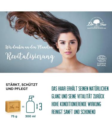 Dr.Tree 2-in-1 Revitalizing Firm Shampoo & Organic Flushing | Strengthens & Protects All Hair Types | 99% EcoCert Natural Ingredients | 75g - Buy Online on SooperMarket.com
