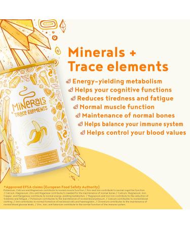 Banana Flavour Calcium Magnesium Zinc Powder 450g - 45 Servings | Calcium, Magnesium, Zinc Supplement with Shilajit Essence for Strong Bones, Teeth & Muscles - Alpha Foods - Buy Online on SooperMarket.com