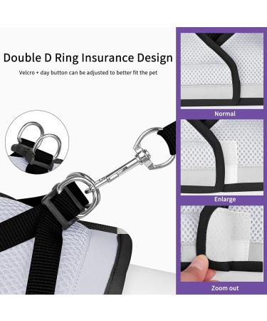 Aedcbaide Cat Harness and Leash Set | Adjustable Escape Proof Puppy & Kitten Harness with 16.4 Ft Retractable Traction Rope | Night Reflector | Ideal for Small Dogs - Buy Online on SooperMarket.com