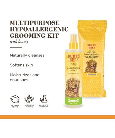 Burt's Bees For Dogs Multipurpose Grooming Wipes & Deodorizing Spray Set - Pet Cleaning Essentials - Buy Online on SooperMarket.com