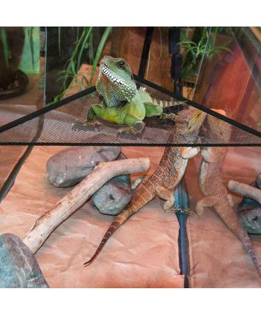 YUIP Mesh Reptile Hammocks Reptile Lizards Snakes Hammock Lounger Ladder Accessories Net Hanging Bed Toys (12"x12"x12" Black) - Buy Online on SooperMarket.com